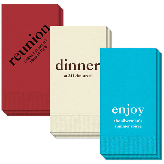 Design your Own Big Word Guest Towels